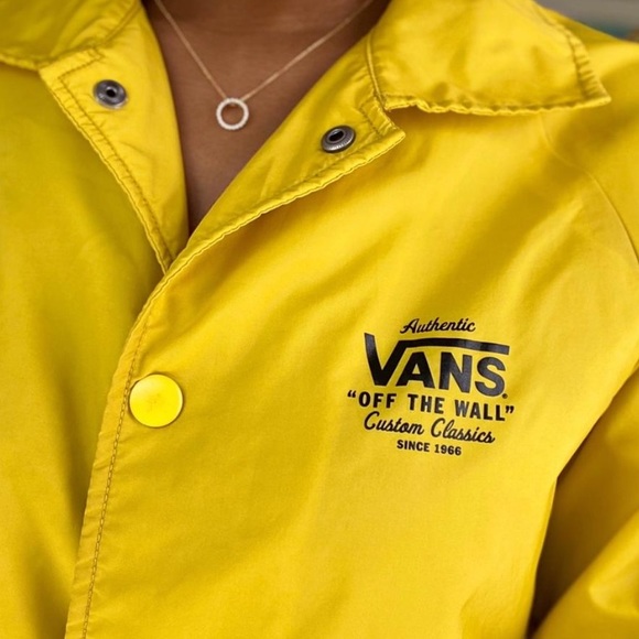 Yellow Vans Jacket Windbreaker - Picture 2 of 4